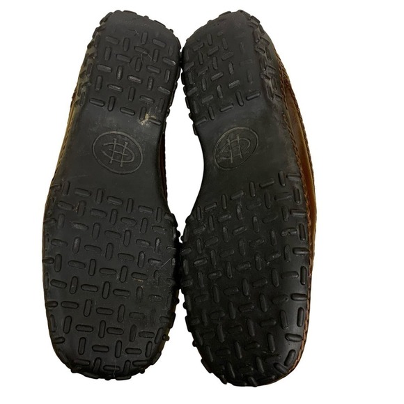 Cole Haan Brown Woven Leather Slip On Driving Loafers Size 7.5 - Picture 6 of 9